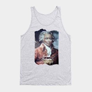 Jospeph Bologne 18th Century Blerd w/logo Back Tank Top